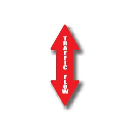 Ergomat 34in x 12in ARROW SIGNS - Traffic Flow Double Arrow DSV-SIGN 408 #0458UP -UEN